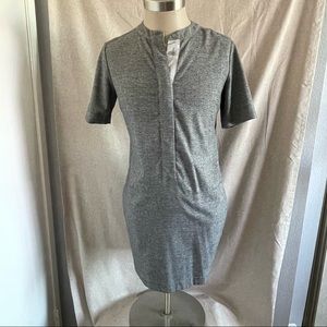 Preloved Banana Republic heather grey shift dress size 8